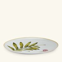 bernardaud jardin indien serving platter oval white 38cm