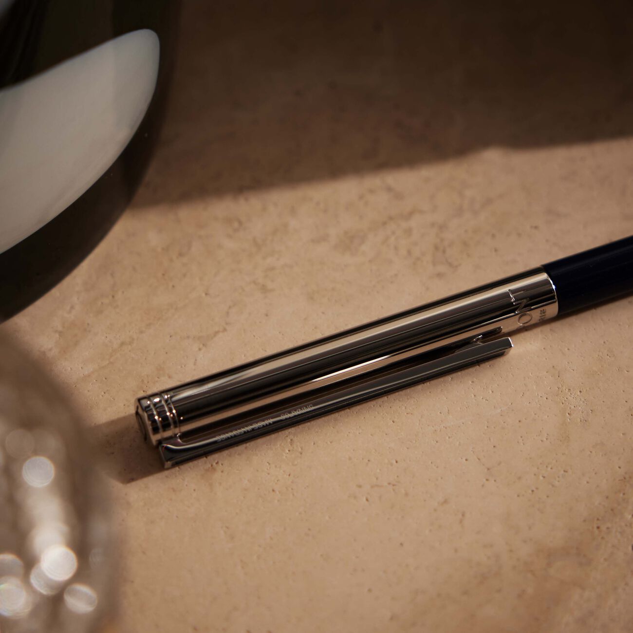 st dupont classique ballpoint pen blue