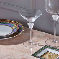 Medusa Lumiere Cocktail Glass Clear versace medusa lumiere cocktail glass clear