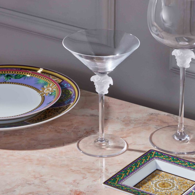 Medusa Lumiere Cocktail Glass Clear versace medusa lumiere cocktail glass clear