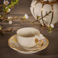 Butterfly Coffee Cup & Saucer Multicolor villari butterfly coffee cup saucer multicolor