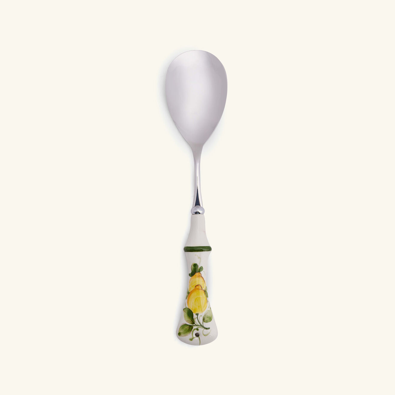 Lemon Ceramic Serving Spoon White les ottomans lemon ceramic serving spoon white