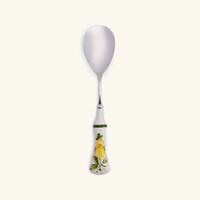 Lemon Ceramic Serving Spoon White les ottomans lemon ceramic serving spoon white