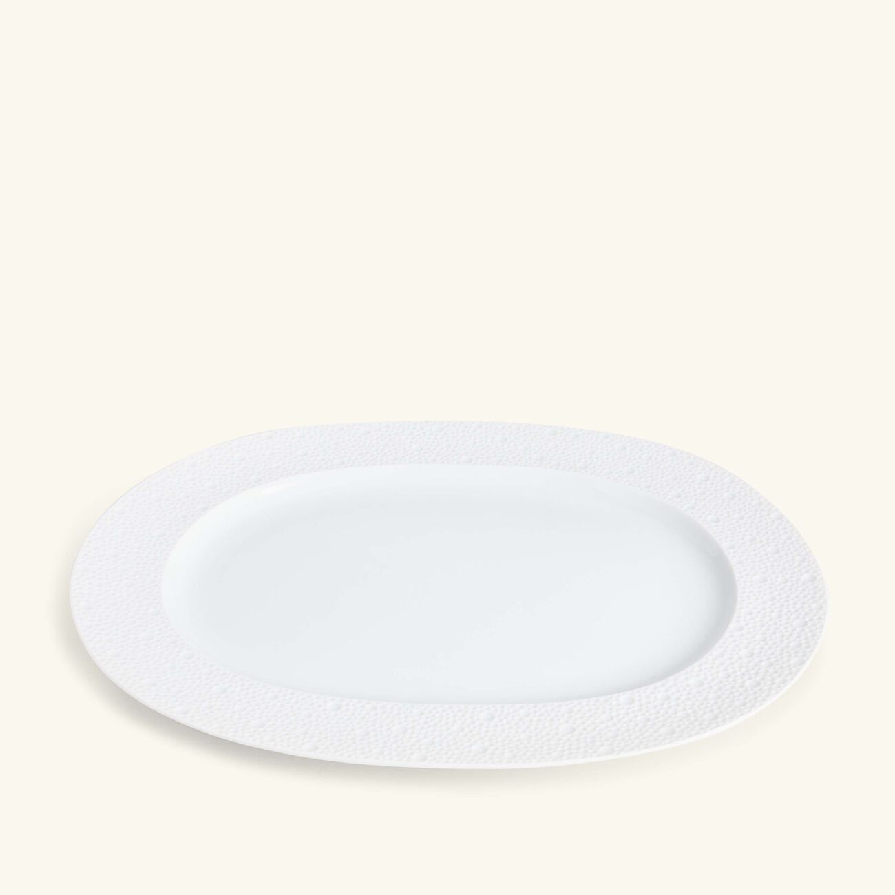 bernardaud ecume serving platter oval white 35cm