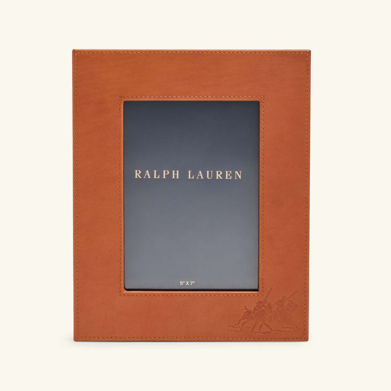 Bedford Garrett Leather Frame Brown 13x18 cm ralph lauren home bedford garrett leather frame brown 13x18 cm
