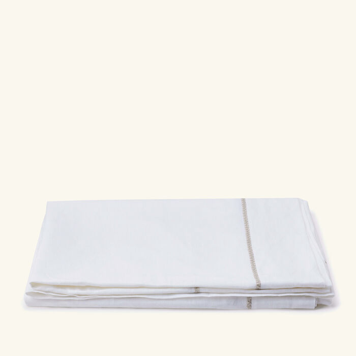 catherine denoual rosely table cloth silver