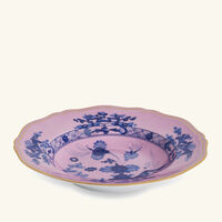 ginori 1735 oriente italiano azalea soup plate pink 24cm