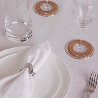 l objet ripple napkin rings platinum plated set of 4