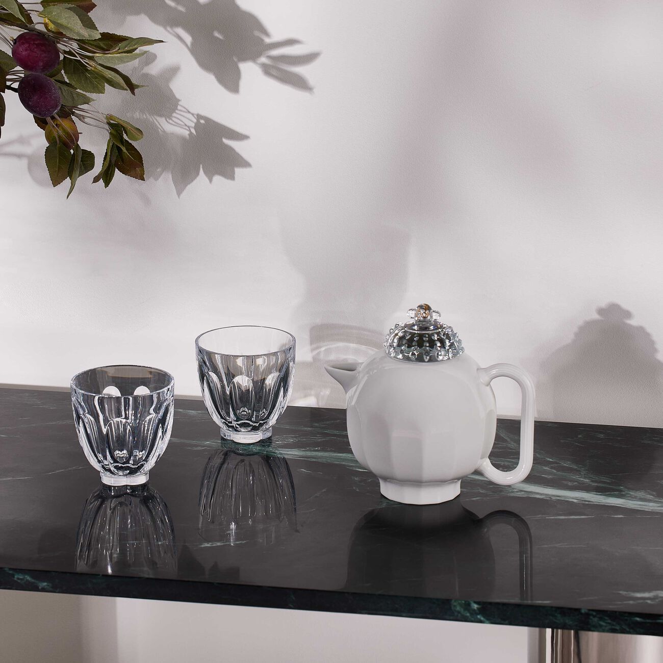 باكارا طقم الشاي هاركورت فاوناكريستوبوليس شفاف