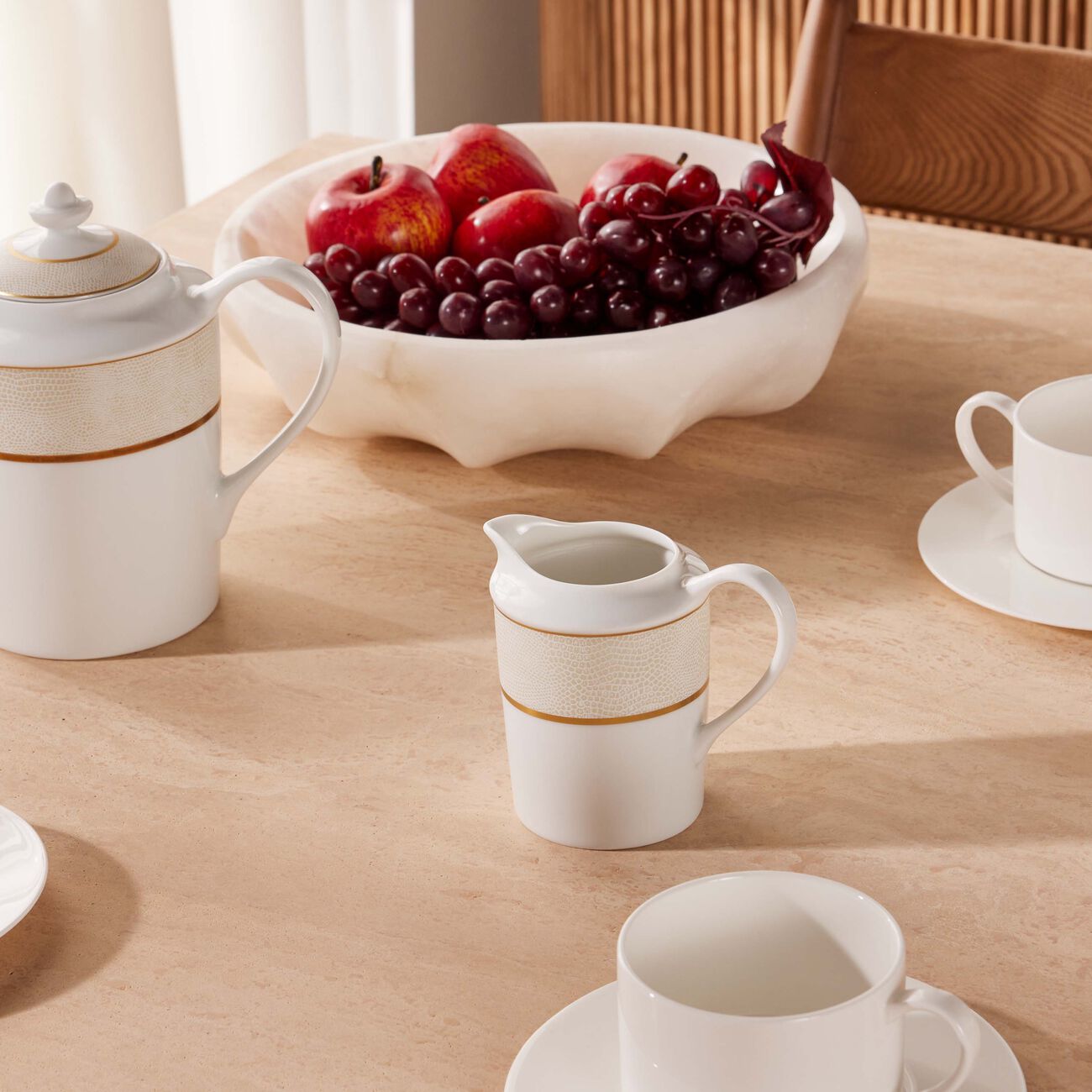 Sauvage Blanc Milk Pitcher Gold bernardaud sauvage blanc milk pitcher gold