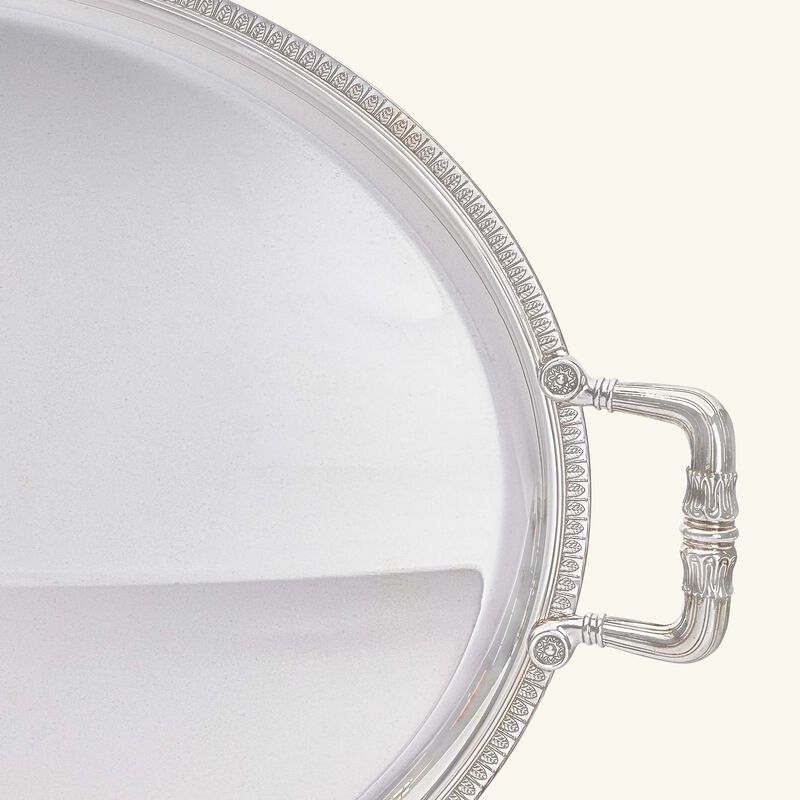 christofle malmaison serving tray oval large silver plated