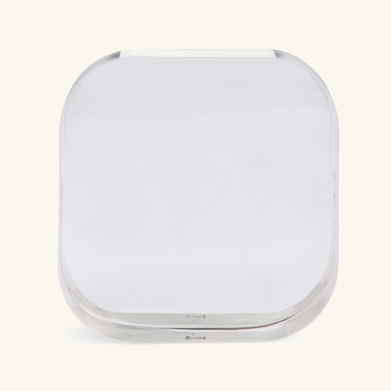 كريستوفل صينية الضيافة k t مربعة صغيرة باللون الفضي