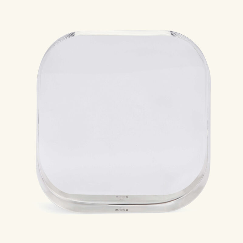 كريستوفل صينية الضيافة k t مربعة صغيرة باللون الفضي