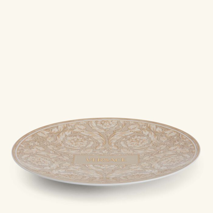 Barocco Beige Service Plate Round 33 cm versace barocco beige service plate round 33 cm