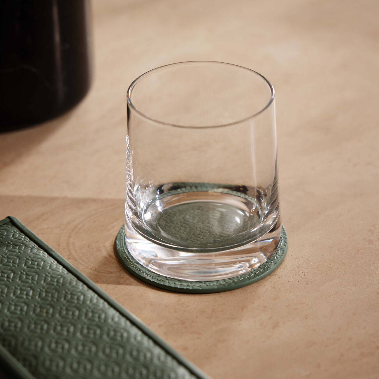 giobagnara elie saab monogram coaster agata green set of 2