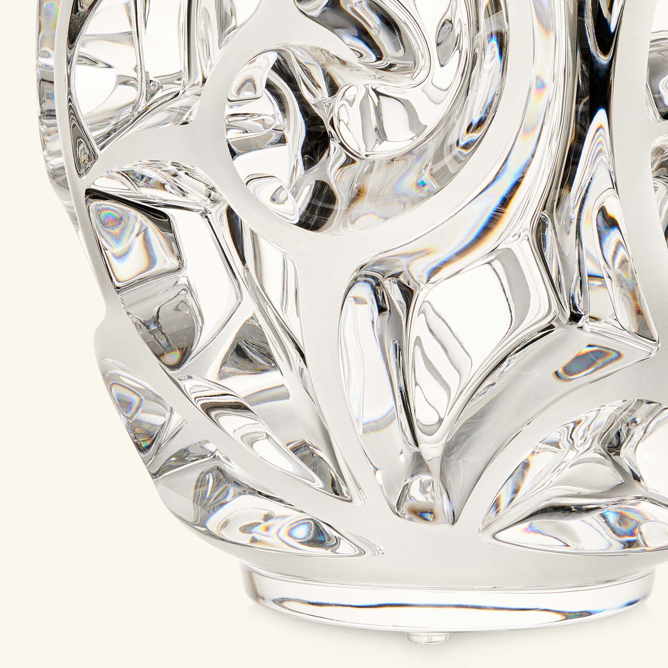 lalique tourbillons vase small clear