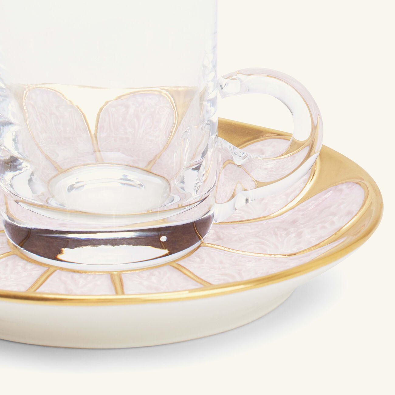 Amour Arabic Tea Cup & Saucer Clear villari amour arabic tea cup saucer clear