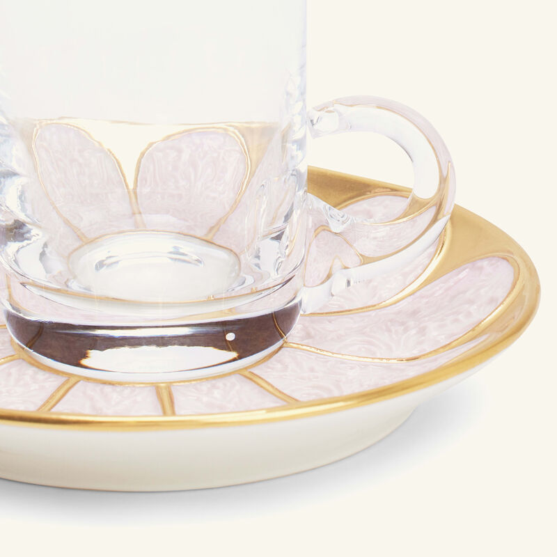 Amour Arabic Tea Cup & Saucer Clear villari amour arabic tea cup saucer clear