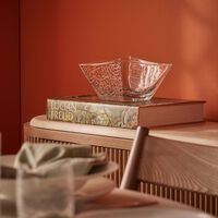 Thuluth Serving Bowl Clear 22cm dimlaj thuluth serving bowl clear 22cm