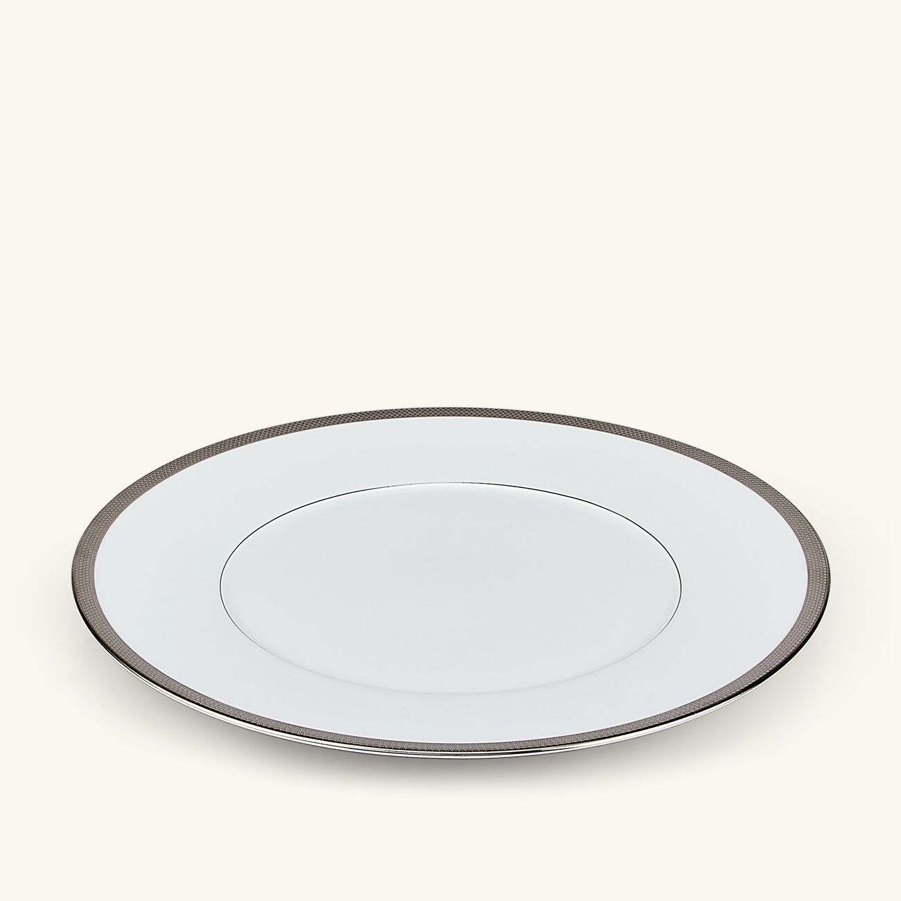Maille Platine Dinner Plate Round White 27cm bernardaud maille platine dinner plate round white 27cm