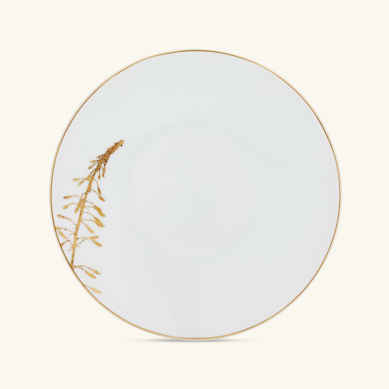 bernardaud vegetal or bread   butter plate round gold 16cm