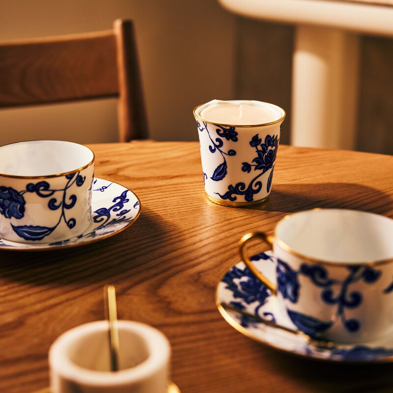 Prince Bleu Tumbler with Candle bernardaud prince bleu tumbler with candle