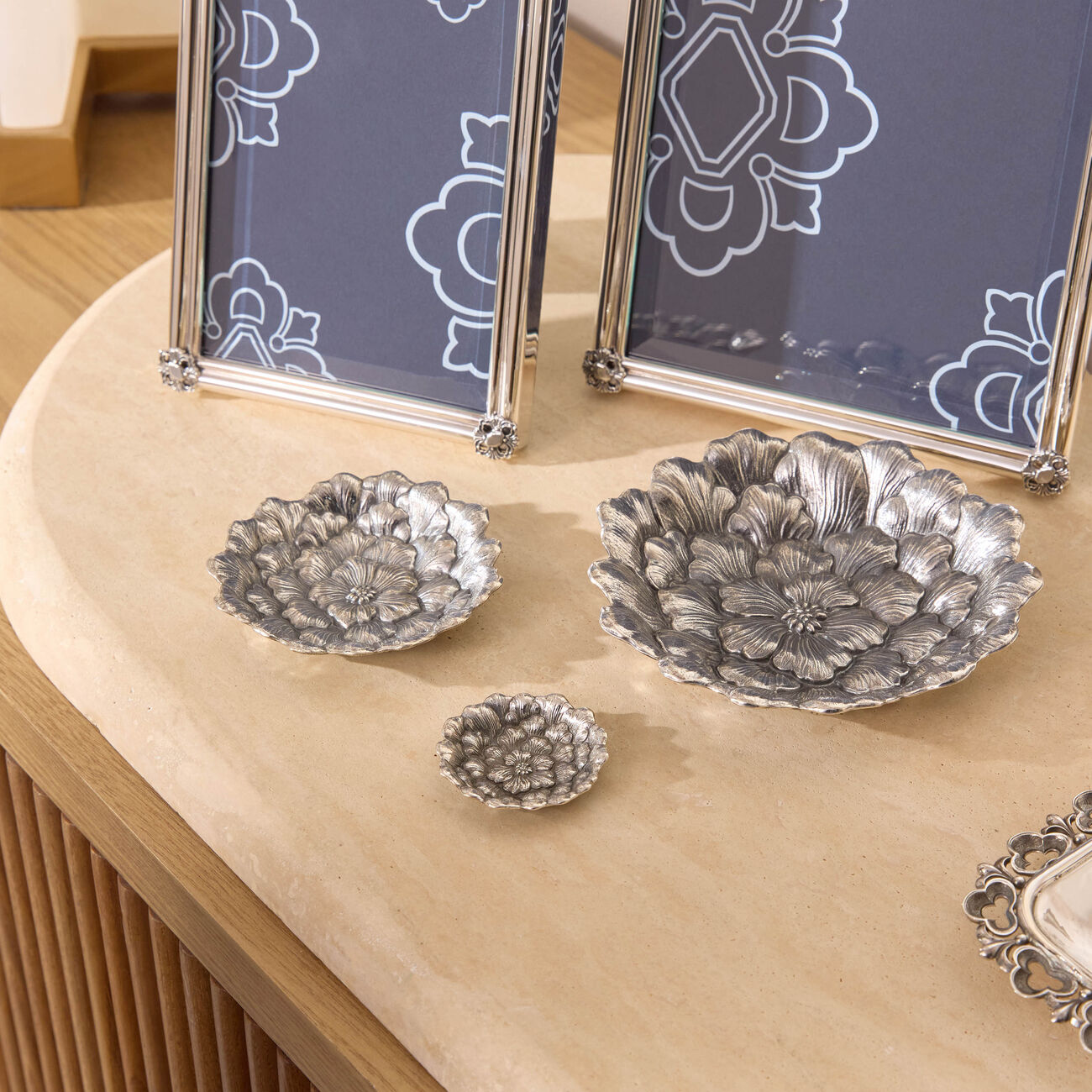 buccellati gardenia flower bowl small silver