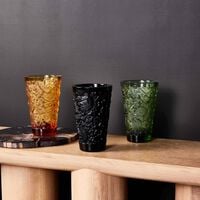 Merles et Raisins Vase Small Black lalique merles et raisins vase small black