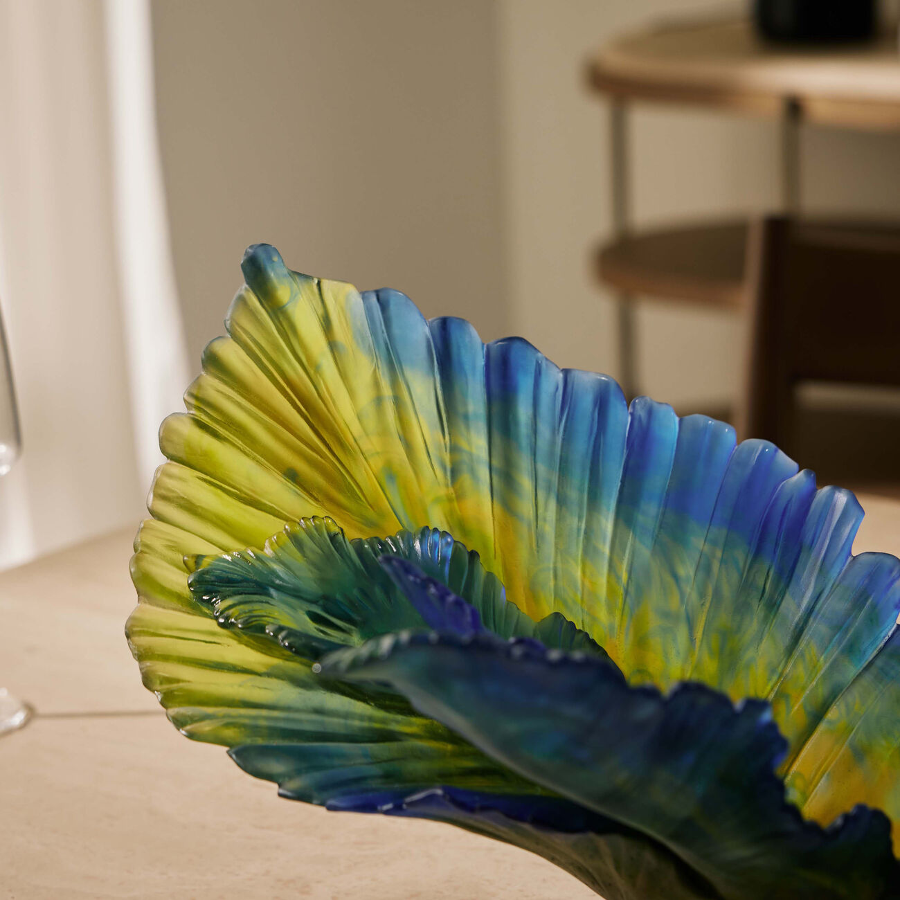 دوم قطعة ديكور فلور دو باون إكزوتيك باللون الأخضر   إصدار محدود