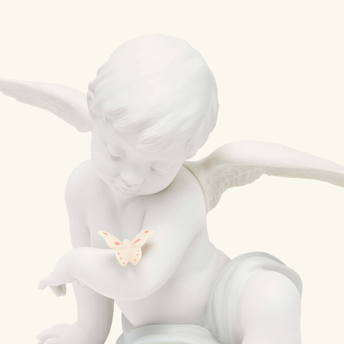 lladro angelical moments sculpture small white