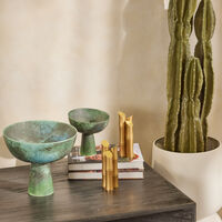 لوبجيه قطعة ديكور مركزية تيرا باللون الأزرق