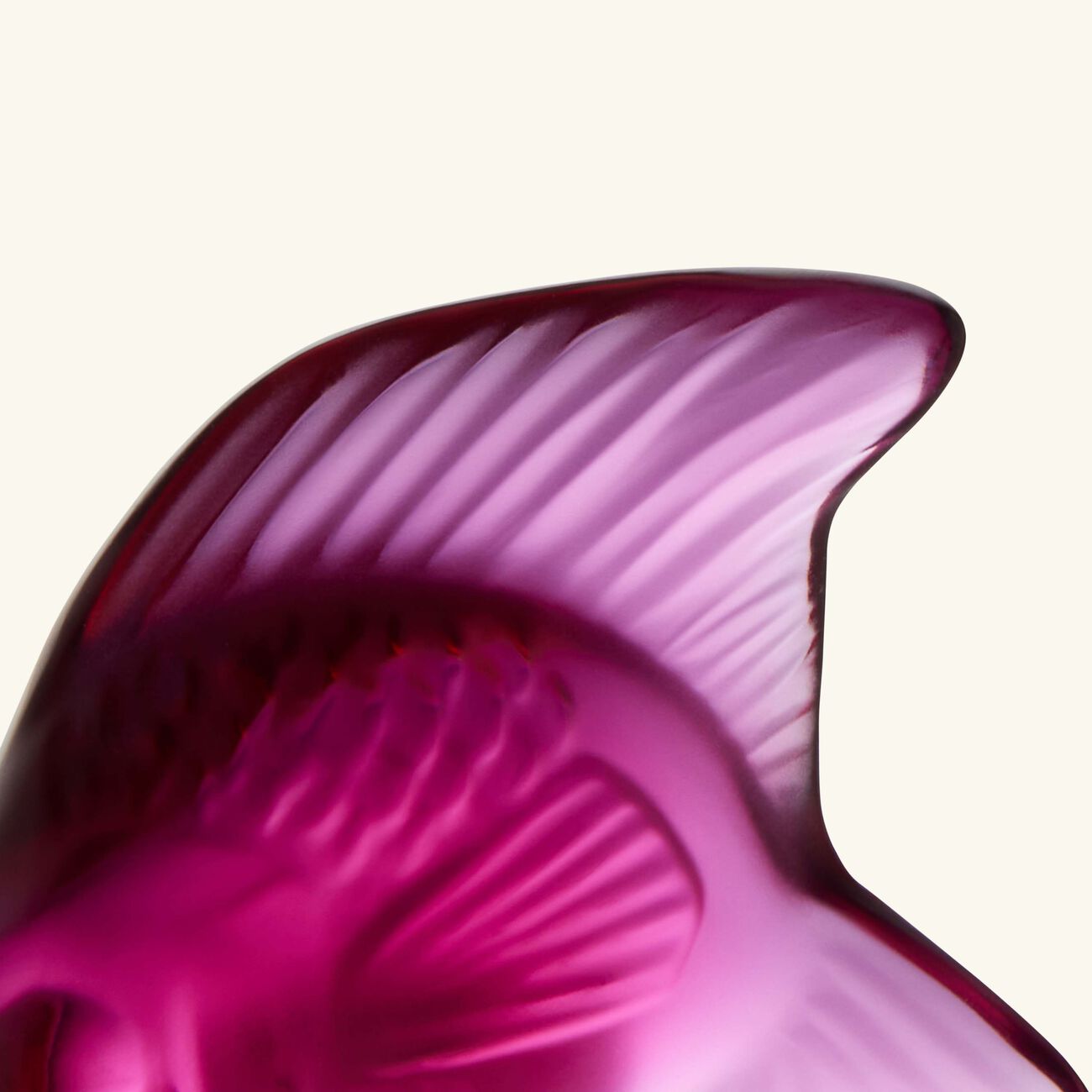 lalique fish figurine mini fuchsia