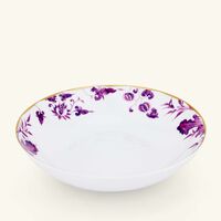 bernardaud prunus soup plate round purple 19cm