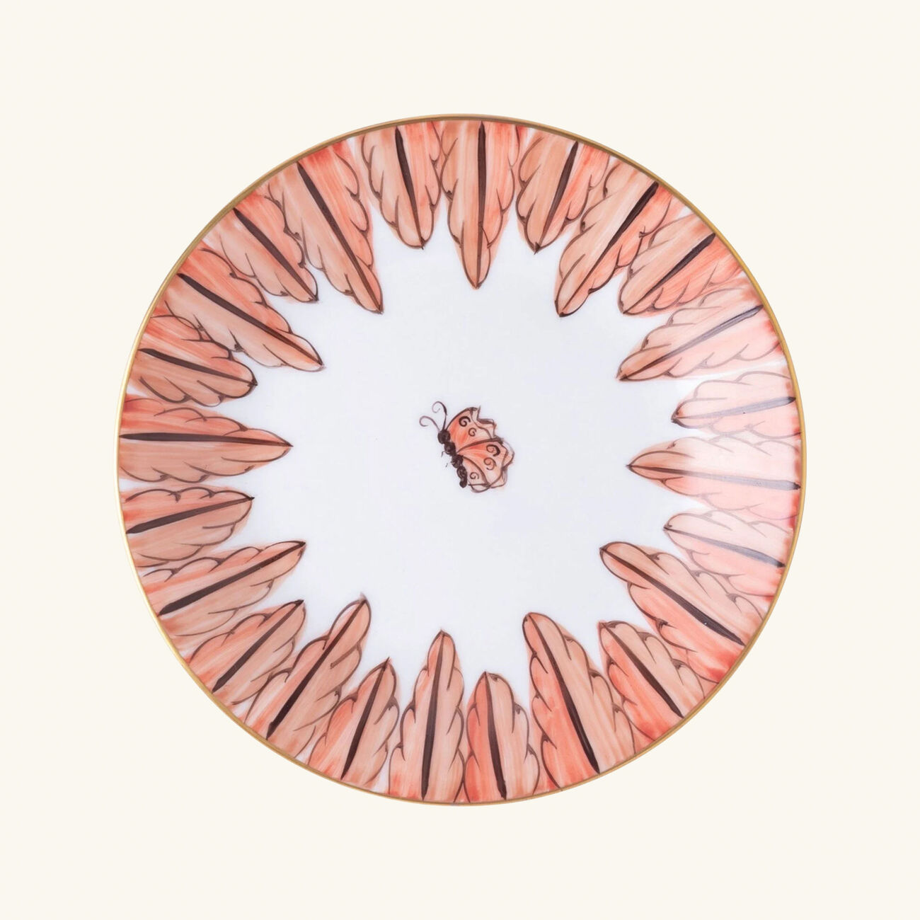 Palmyre Bread Plate Round Orange 15cm marie daage palmyre bread plate round orange 15cm