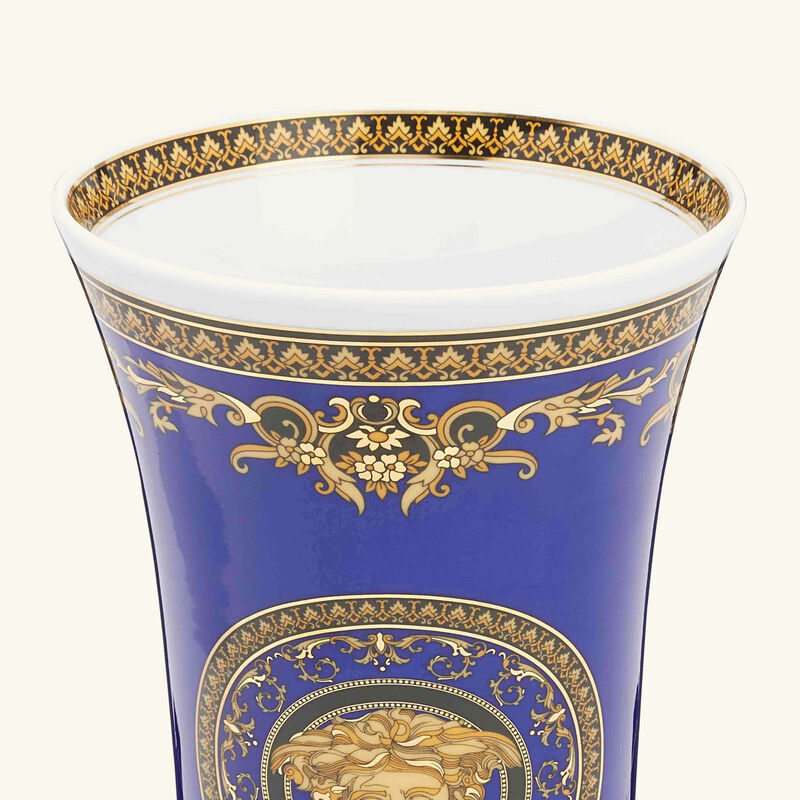 versace medusa vase small blue