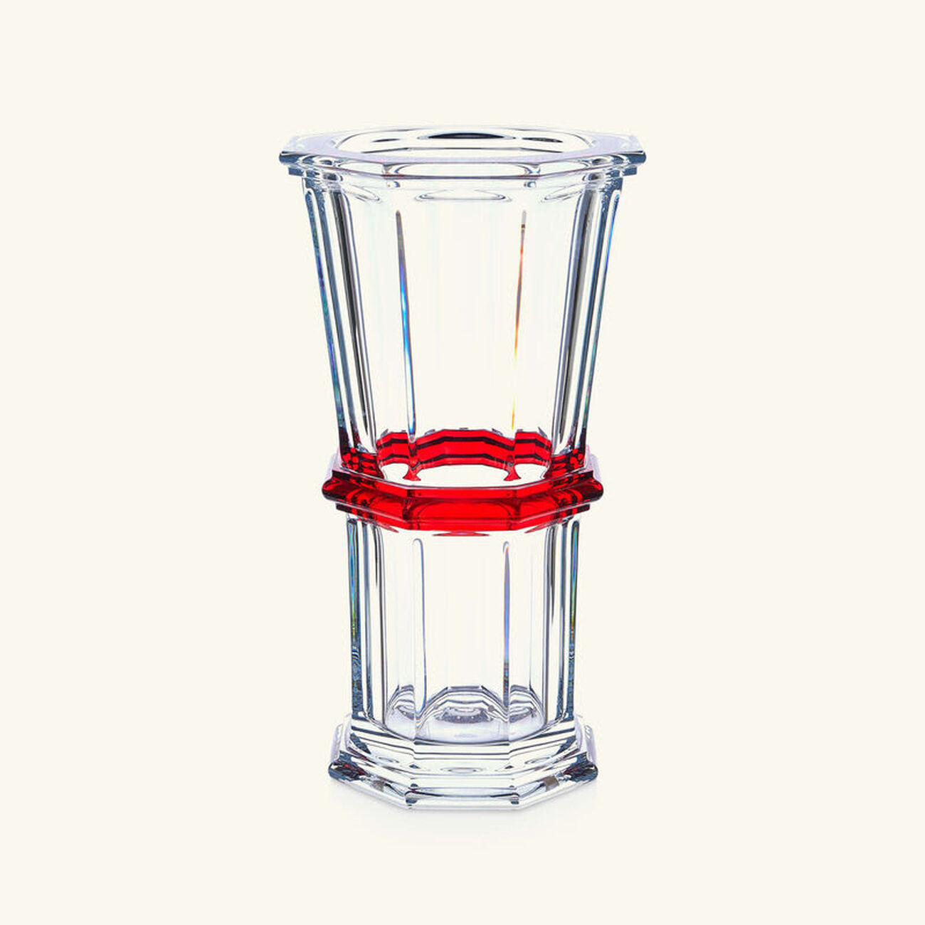 baccarat harcourt 1841 vase medium red