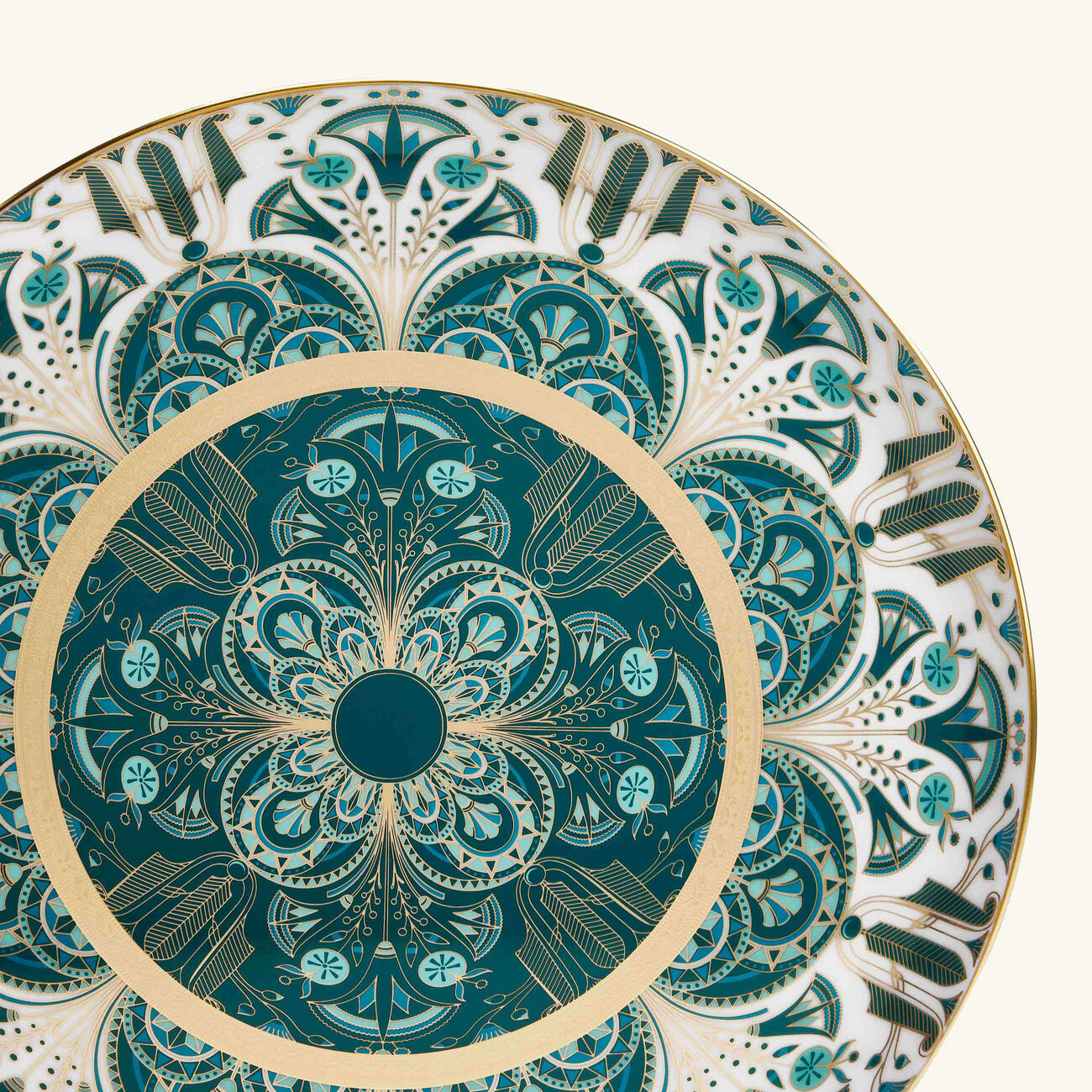 هافيلاند طبق تقديم التارتات ريف دو نيل دائري أخضر 31 سم