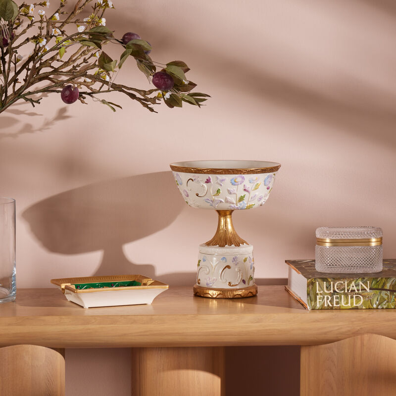 Taormina Footed Fruit Bowl Multicolor villari taormina footed fruit bowl multicolor