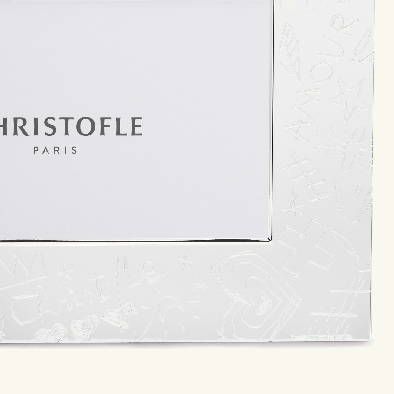 christofle graffiti picture frame silver plated 13x18cm