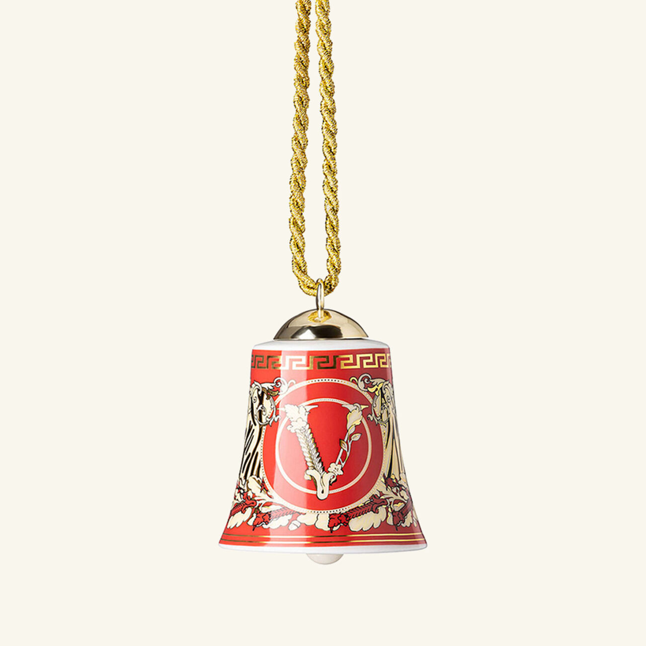 versace virtus gala holiday bell mini red