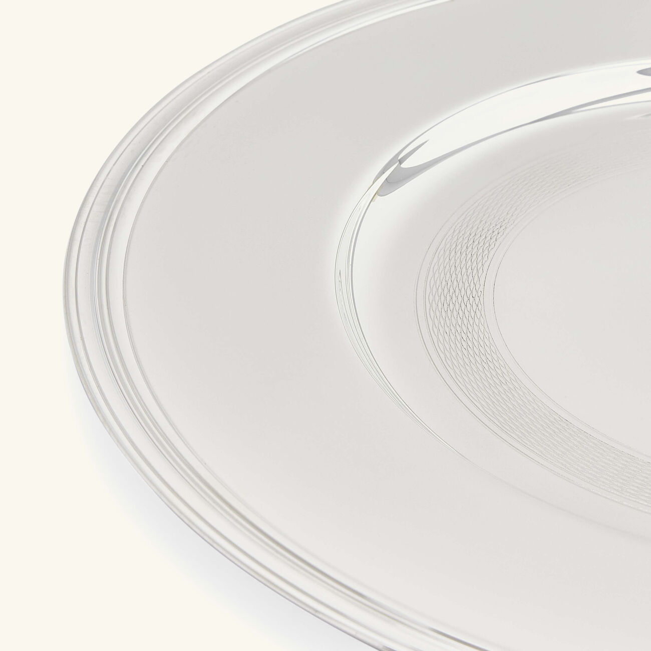 christofle timeless charger plate round silver plated 29cm