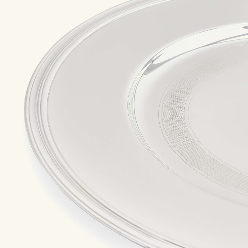 christofle timeless charger plate round silver plated 29cm