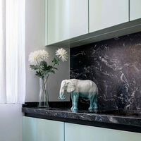 lladro elephant underwater sculpture medium white