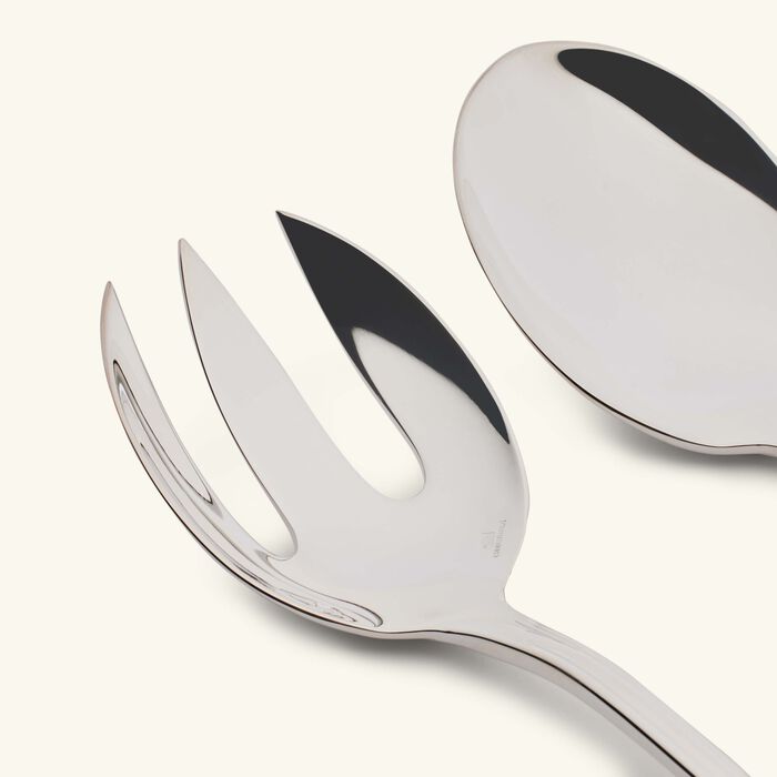 Albi Salad Serving Set Silver Plated with Gift Box christofle albi salad serving set silver plated with gift box