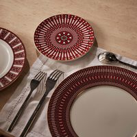 baccarat arcadia dessert plate round red 21cm set of 2