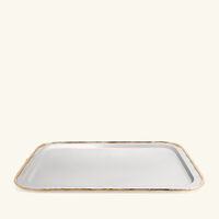 Bamboo Serving Tray Rectangular Medium Stainless Steel l objet bamboo serving tray rectangular medium stainless steel