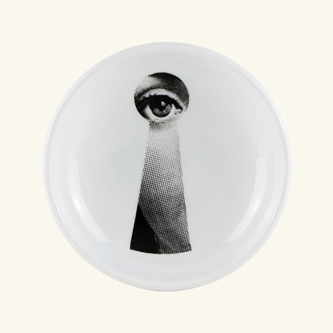 Tema e Variazioni no.14 Ashtray Round Small Black fornasetti tema e variazioni no 14 ashtray round small black