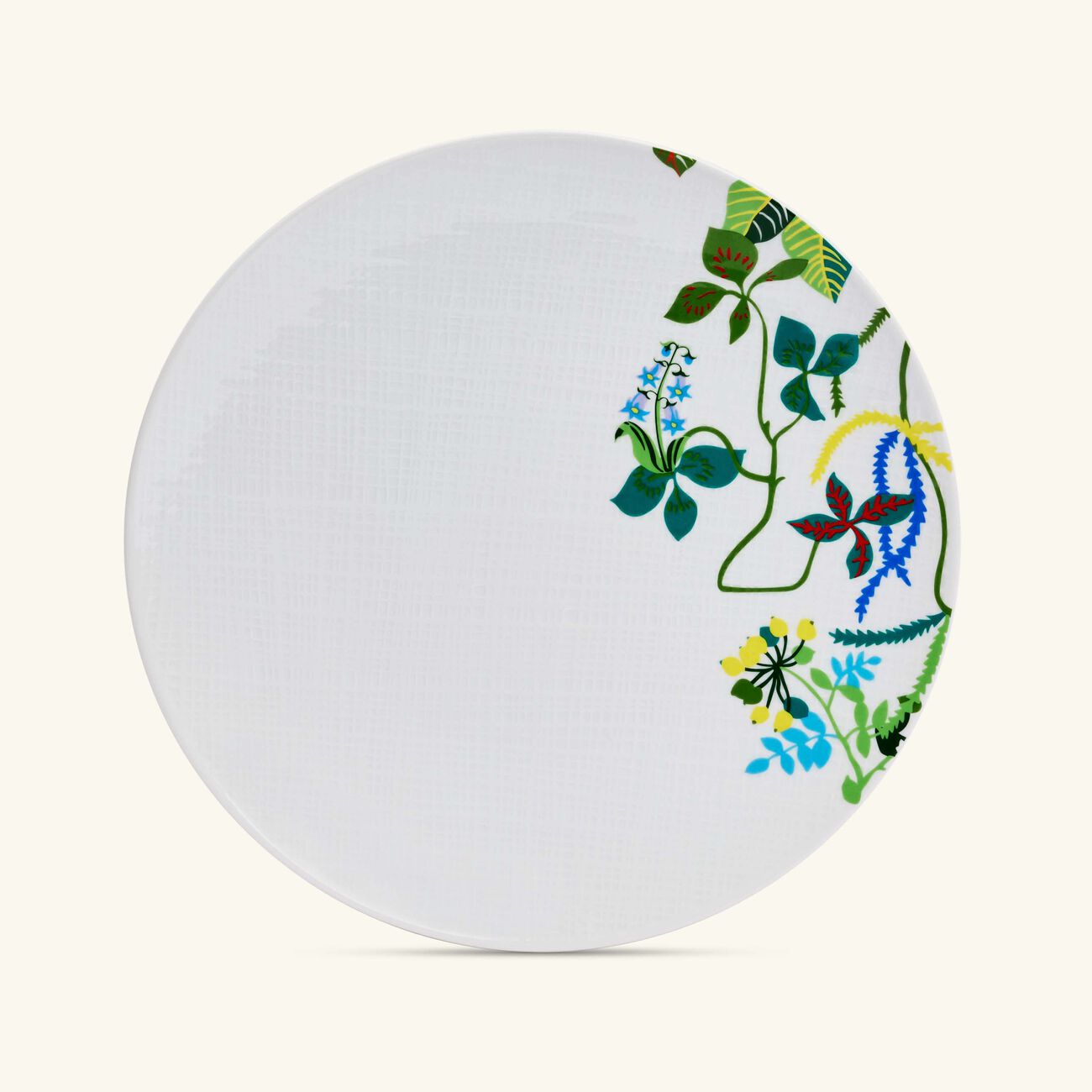 Organza Dinner Plate Round Green bernardaud organza dinner plate round green