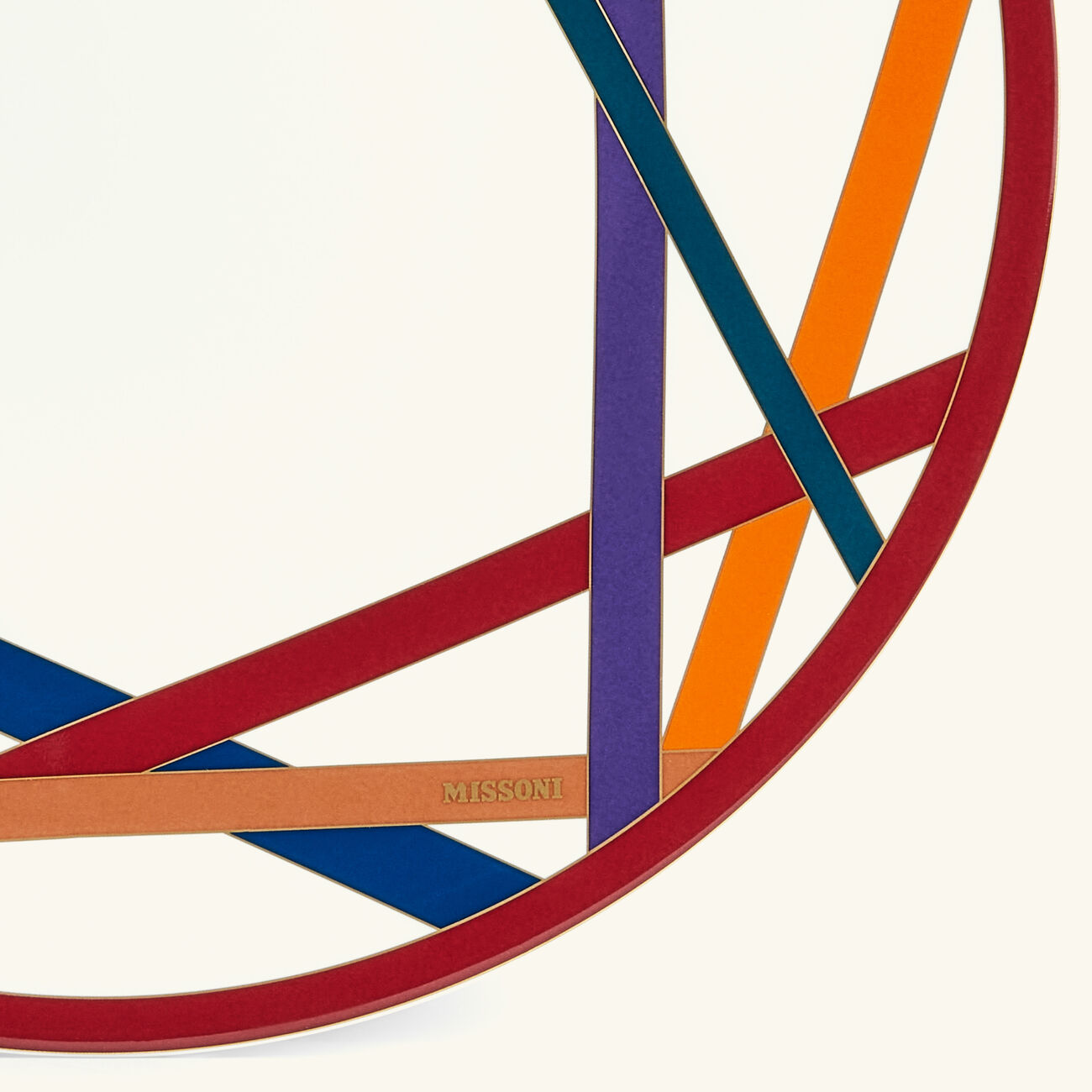 missoni home nastri round serving plate round 32cm