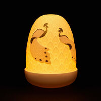 lladro peacocks dome lamp